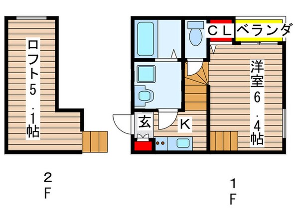 エスポワールの物件間取画像